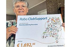 Bedrag clubSupport voor Heemkundekring Rosmalen
