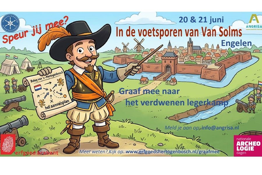 Uitnodiging gemeenschaps-archeologieweekeinde Engelen 20 & 21 juni